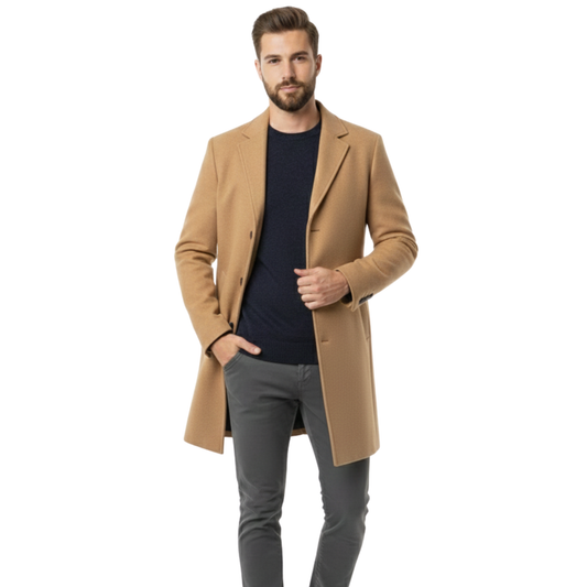 Men’s Refined Cotton Overcoat